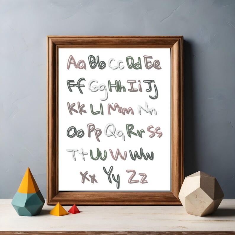 Placca A Muro Per Camera Bambini The Kids Room By Stupell - ABC E Canzoni Con Icone - Decorazione Parete In Legno 25x35 Cm