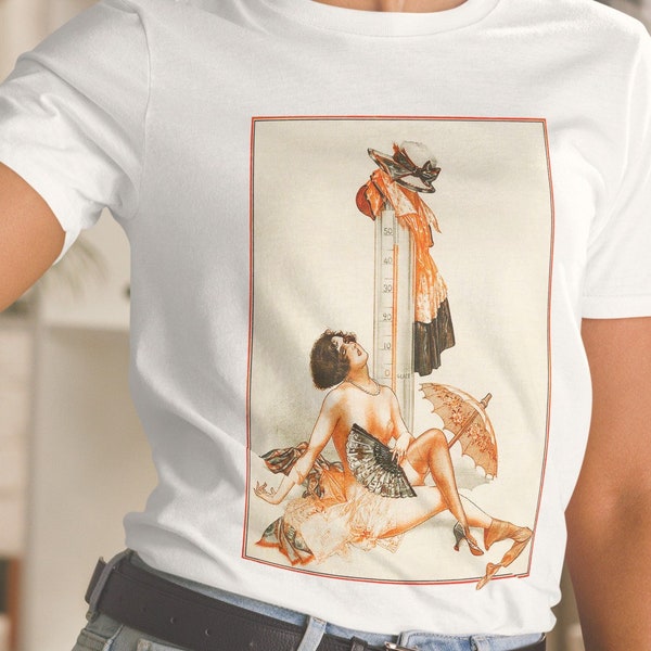 Short-Sleeve Unisex T-Shirt with retro illustration