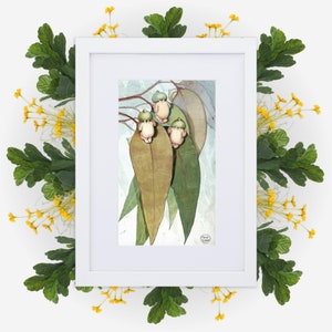 Póster enmarcado en papel mate con tapete / Ilustración retro de May Gibbs