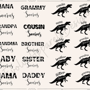 Family Saurus SVG Mama Saurus Svg Daddy Saurus SVG dinosaur svg bundle  Dinosaur Family Svg Matching Family Svg Saurus Svg