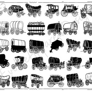 Paquete SVG de 30 vagones, Caravana gitana Svg, Imágenes prediseñadas de vagón gitano, Caravana gitana Png Vagón dxf, Vector de vagón, Archivos cortados de vagón, Imágenes prediseñadas de vagón