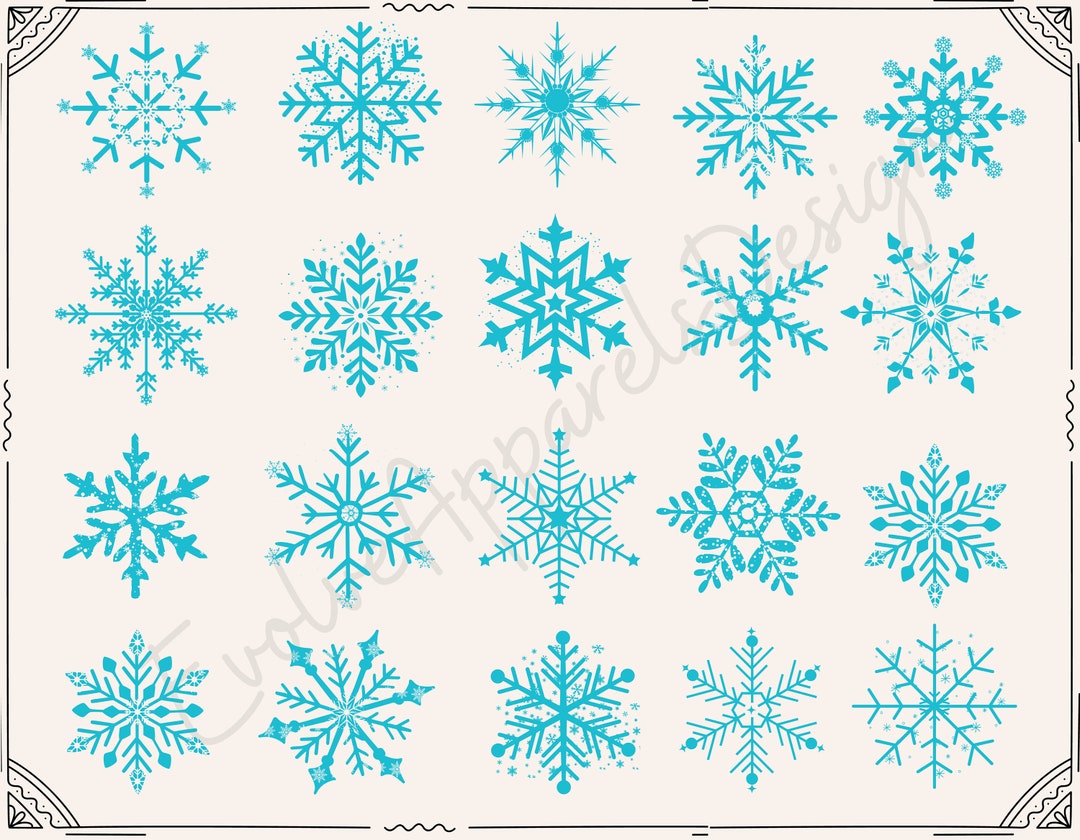 Snowflake SVG Bundle, Snowflake Svg,winter SVG Snowflake File ...