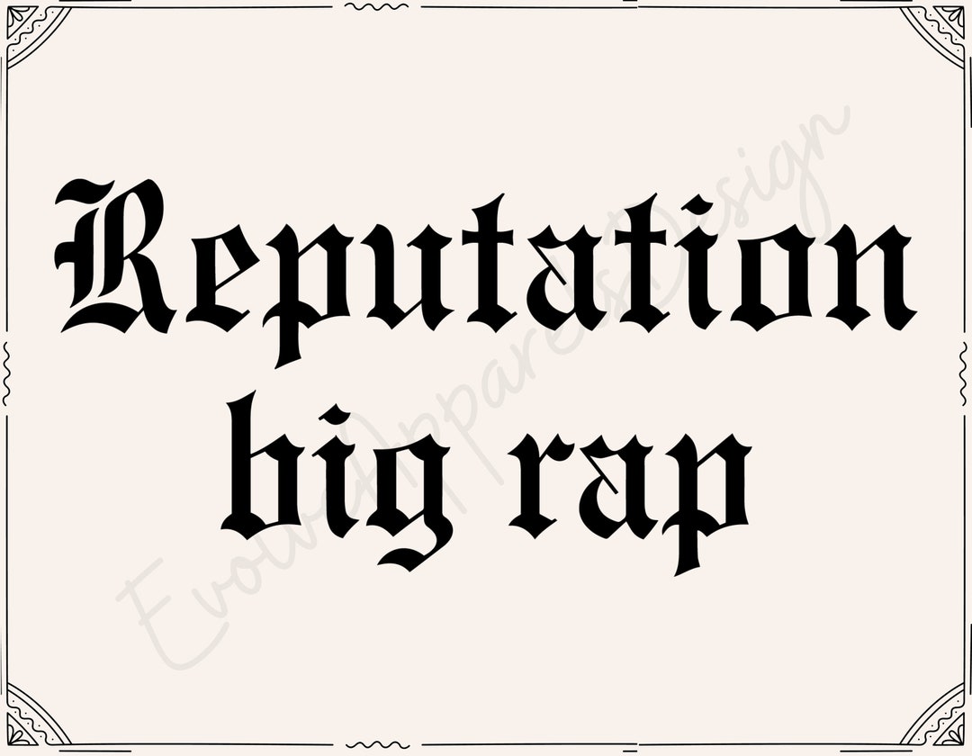 Reputation Big Rep Svg, Reputation Big Rep, Reputation, Reputation Svg ...