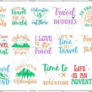 Travel Svg Bundle, Travel Svg, Travel Quotes SVG, funny travel svg, Camping svg bundle, Silhouette, Files for cricut, Vacation svg,Adventure