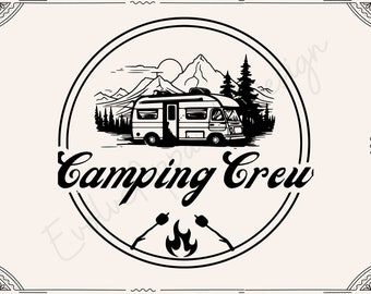 Camping Crew SVG,Camping Life,Lagerfeuer SVG,Camping Shirt svg,Familienausflug svg,Happy Camper svg, Reise Shirt svg,Familienurlaub svg