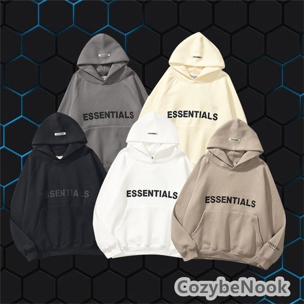 ESSENTIALS Sweatshirt, ESSENTIALS Hoodie, Trendy Street Sweater, Sweater Couple Hoodie, Fleece Autumn Winter Sweater.