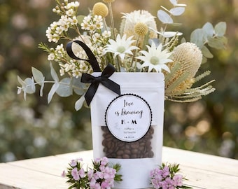 Personalized Coffee and Tea Duo Bag Favors – Wedding and Event Bonbonniere