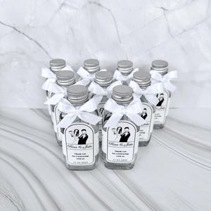 Mini Glass Flask Bottle (50ml): Wedding Favor Fill your own Bottles