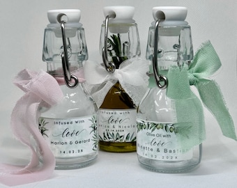 Olive Oil Wedding Favors, Fill your own mini bottles, swing lid Olive Oil favors, Unique Olive Oil favors, Bulk Olive Oil favors