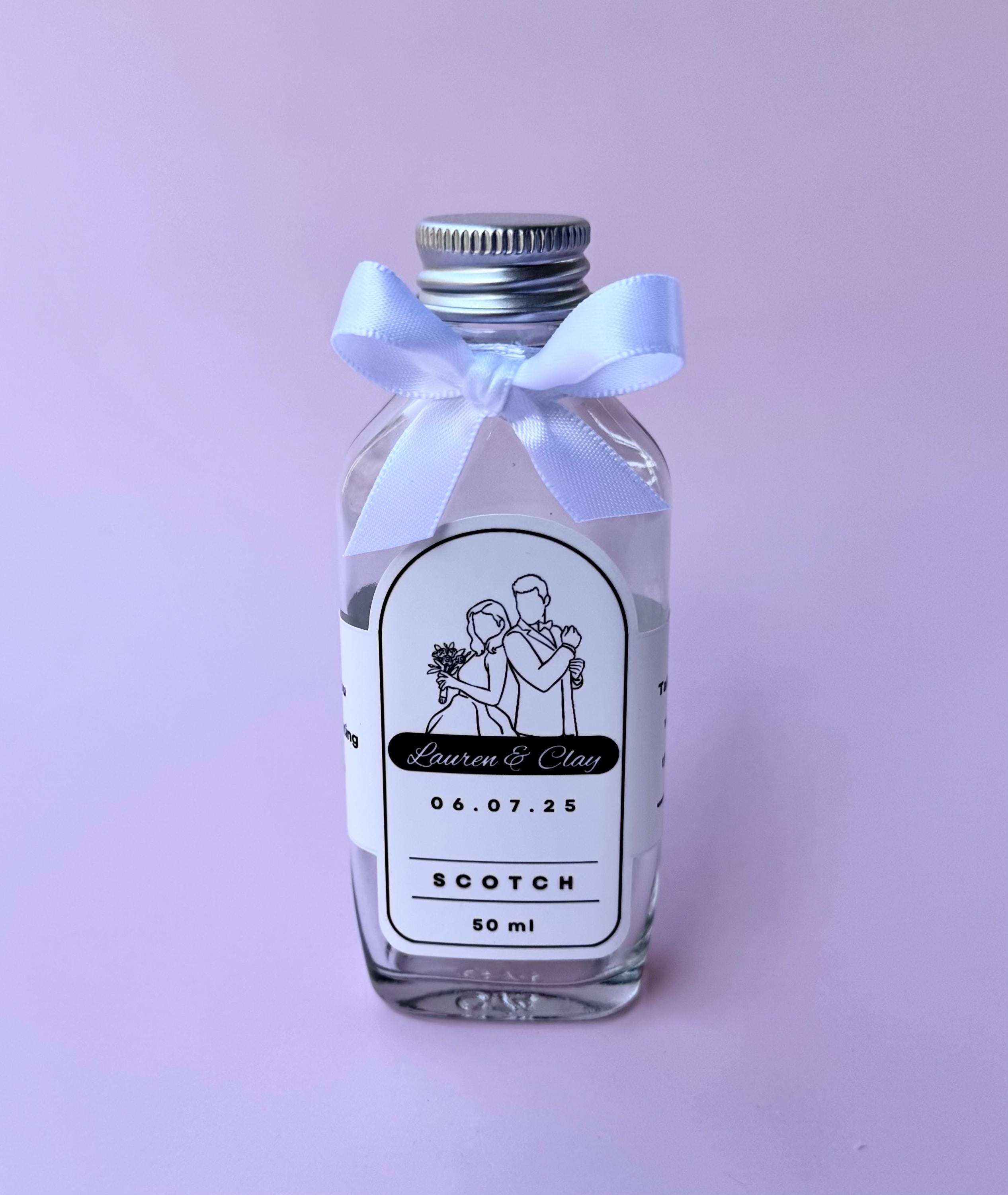 Mini Glass Flask Bottle