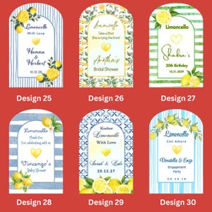 Frosted Glass Limoncello Favor Bottles: DIY Wedding Bonbonniere (50ml) image 16