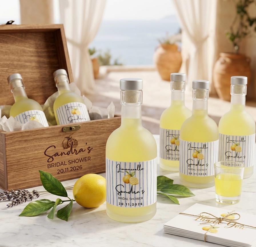Limoncello glasflaschen