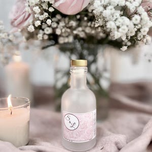 DIY 100ml leere gefrostete Glasflaschen für Hochzeit und Gastgeschenke