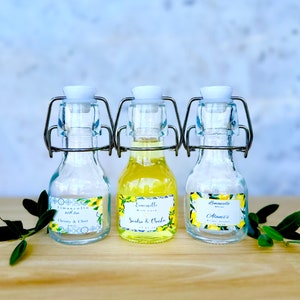 Wedding Favors | Fill your own Limoncello Bottle | Limoncello Bonbonniere | Amalfi Coast Favors | Italian favors | Positano Favors