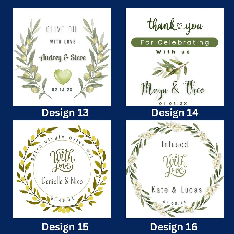 Personalized Olive Oil Favors: Australian Extra Virgin, Event ...