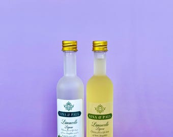 Wedding Favors | DYI Limoncello favors | Fill your own Limoncello bottles | Minimum order is 30 units | Unique Favors | Italian Bonbonniere