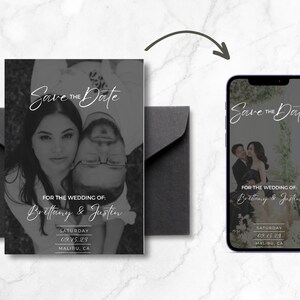 Save The Date Wedding Invitation Template: Digital and Printable