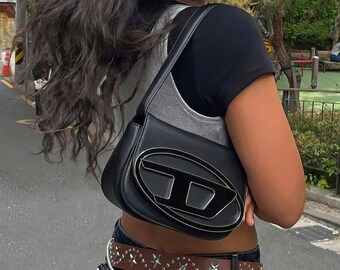 Vintage 90s Diesel Canvas Fanny Pack Bag Dark Grey Brass - Etsy