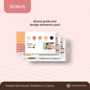 Youtube Thumbnail Template, Branding Kit for Content Creator, Lifestyle ...