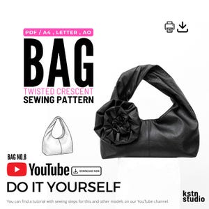 Crescent Bag Schnittmuster: Anfängerfreundliche Umhängetasche (PDF Download)