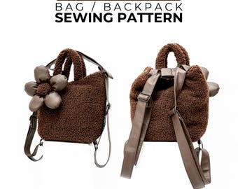 Backpack / Bag Sewing Pattern PDF / Beginners Friendly + Video Tutorial