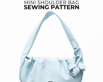 Mini Shoulder Bag Sewing Pattern | DIY Purse Video Tutorial (PDF Pattern)