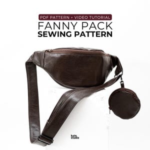 Modello di cucito per marsupio / marsupio / marsupio fai da te con portachiavi (PDF)