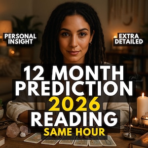 2026 New Year Reading, 12 Month Tarot Forecast, 2026 Love Reading, Psychic Future Predictions, Honest Clairvoyant Psychic Reading