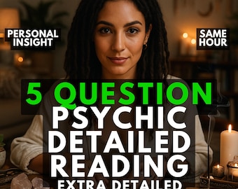 Psychic 5 Frage Tarot Reading, Same Hour Antworten, Genaue Liebeslesung, Schnelle Antworten, Genau, Liebe, Karriere, Lebensführung