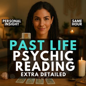 Past Life Psychic Reading, Same Hour Spiritual Insight, Soul Memory & Intuitive Medium Reading, Clairvoyant Reading