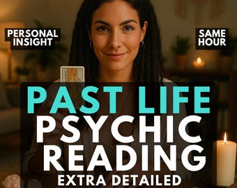 Past Life Psychic Reading, Same Hour Spiritual Insight, Soul Memory & Intuitive Medium Reading, Clairvoyant Reading