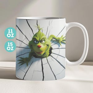 Christmas Mug Sublimation, Grinch Mug Wrap, 11oz And 15 Oz Mug Design, Mug Wrap, 11oz Mug Png, 15oz Mug PNG