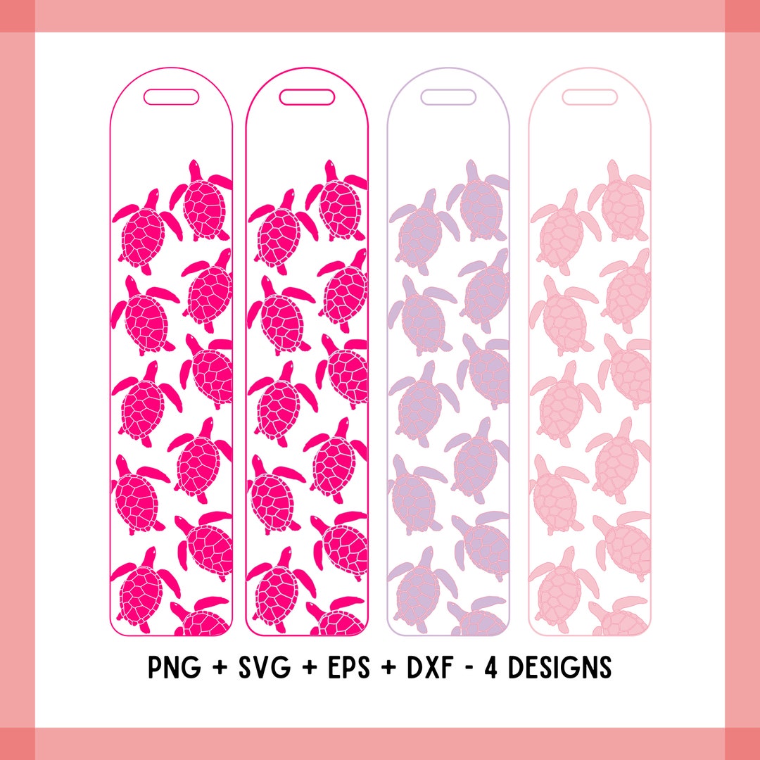 Bookmark SVG - Bookmark Template SVG, Sea Turtle SVG, Sea Turtle ...