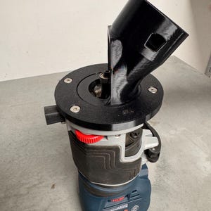 Bosch GKF 18 Absaugadapter  drehbar – Staubfreie Kantenfräse | für Festool D27, Bosch Click & Clean und Ø35 mm Staubsauger | PETG 3D-Druck
