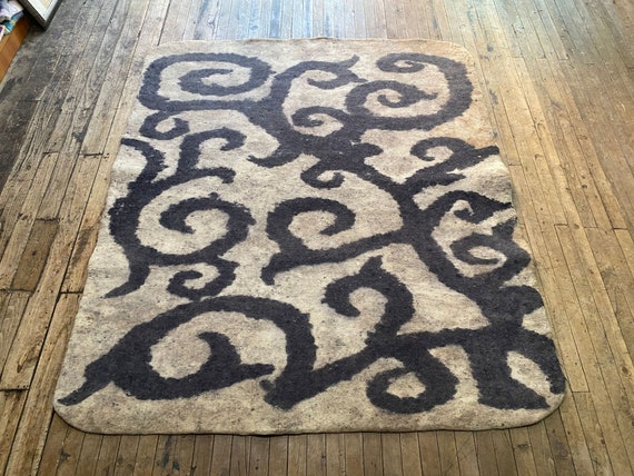 Turkish Rug,vintage Rug,area Rug,wool Rug,decoratif Felt Rug Turkish Rug,vintage Rug,area Rug,wool Rug,decoratif Felt Rug