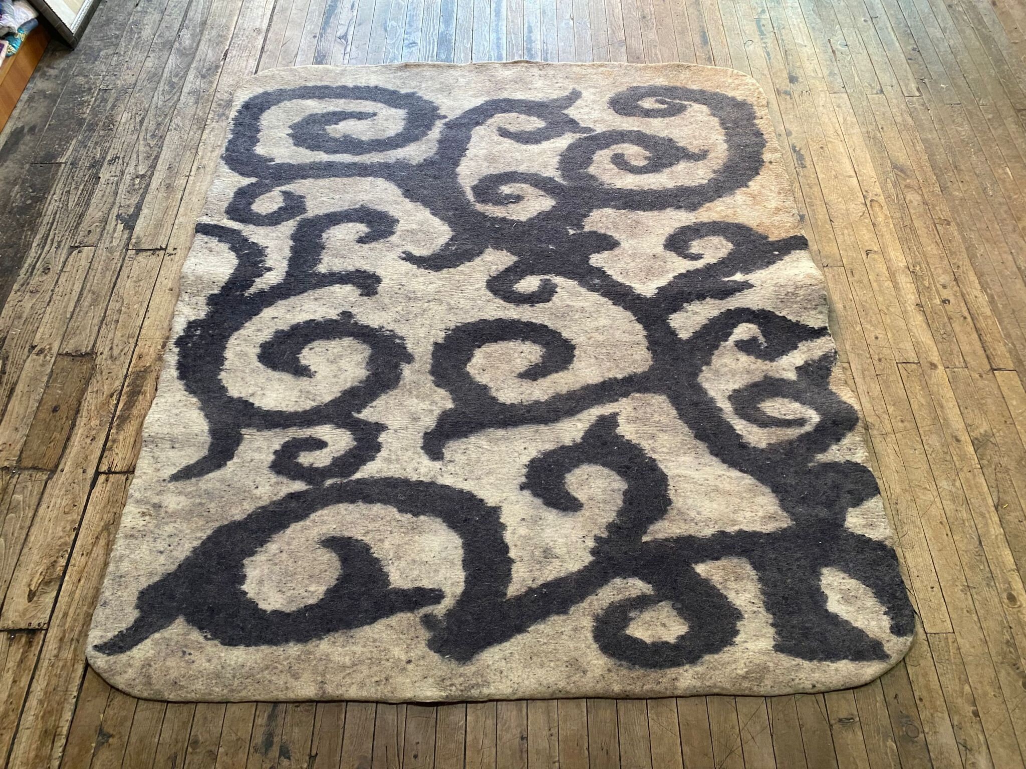 Turkish Rug,vintage Rug,area Rug,wool Rug,decoratif Felt Rug