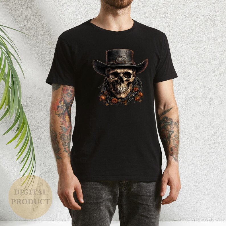 Skeleton Cowboy Svg, Skull Cowboy Svg, Skull With Cowboy Hat Png ...