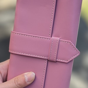 Women Genuine Soft Leather Wallet Lady 11 Cards Flat Bills Coin Case ID Purse