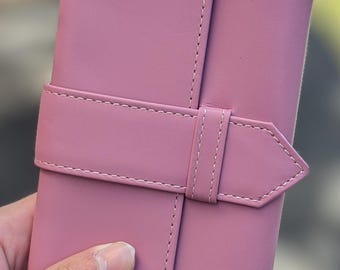 本牛革財布：レディースカード＆小銭入れ