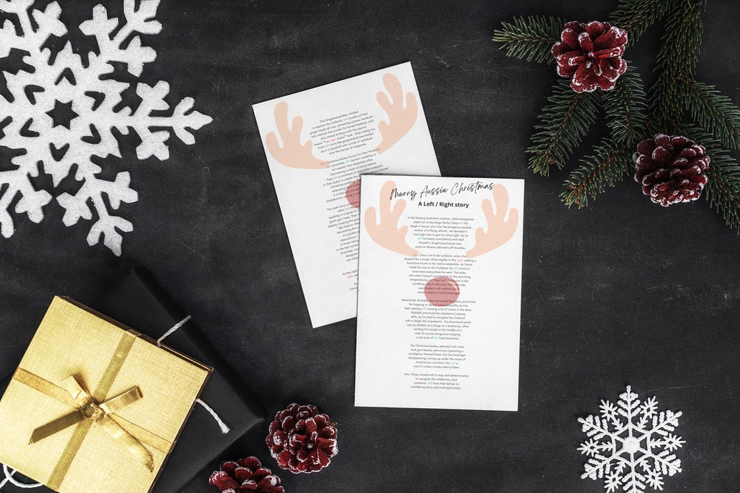 Australian Christmas Left Right Game Gift Exchange Christmas Game — free download