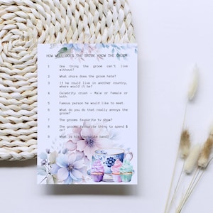 Party Games | Bridal Shower | Kitchen Tea | Wedding fun | Editable |High Tea | MC-HIGH