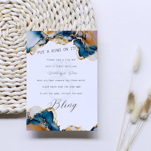 Party Games | Bridal Shower | Kitchen Tea | Wedding fun | Editable |Ink Stain | MC-INKS