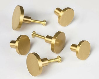 Kitchen Knobs Cabinet Pulls Handles Cupboard Drawer Door Furniture Solid Brass Good quality