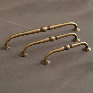 Antique Bronze Dresser Pulls, Drawer Pulls for Wooden Cabinetry Closet