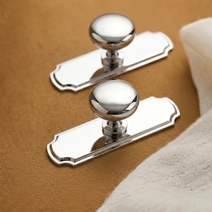 Polished Chrome Oval Cabinet Knobs Zinc Alloy Drawer Pull Smooth Shiny Finish Modern Cupboard Handles Drawer Pulls Silver