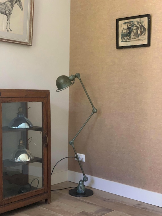 Jieldé | Vespa green | Table lamp | Vintage | Old | Industrial | Desk lamp | Desk lamp | Work lamp | Studio lamp | 3-armed