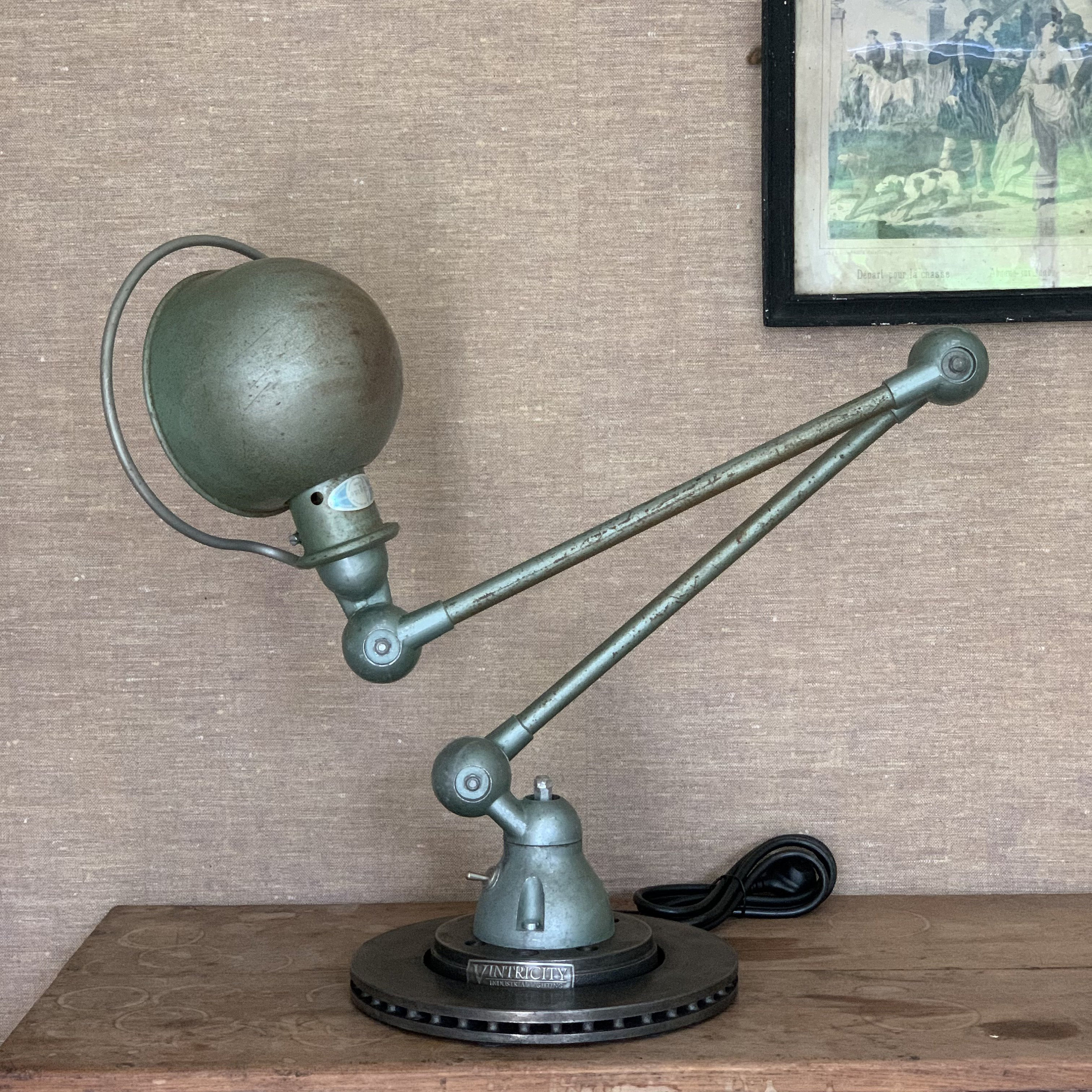 フロアスタンド jielde 4 arm vintage ground lamp Jieldé Aicler AIC433 - Floor Lamp 4 Arms 30 cm
