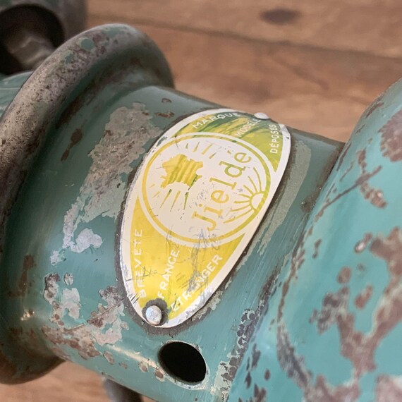Renovated Old 1950s Jieldé Wall Lamp Green