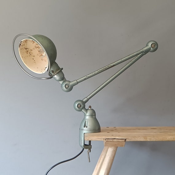 Jieldé | Vespa Green | Table Lamp | Table Clamp | Vintage | Old | Industrial | Midcentury | Desk Lamp