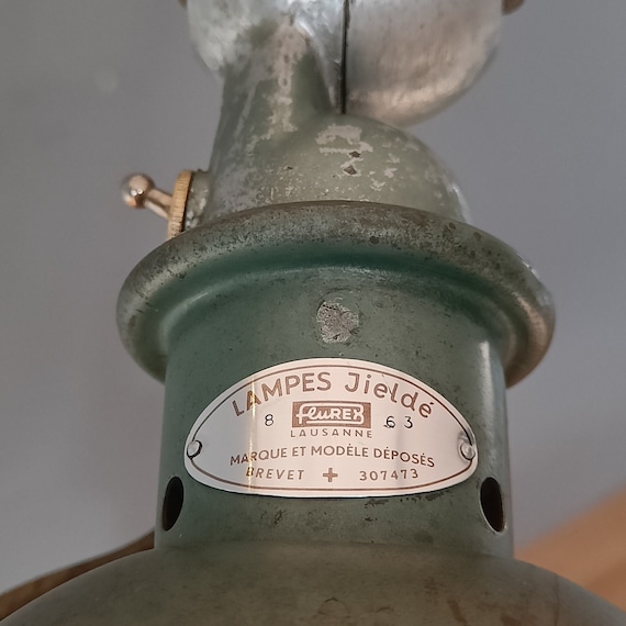 Jieldé “Flurex" | 1963 | Rare | Collector's item | 2-Arm | Vespa green | Green | Table lamp | Desk lamp | Desk lamp | Work lamp